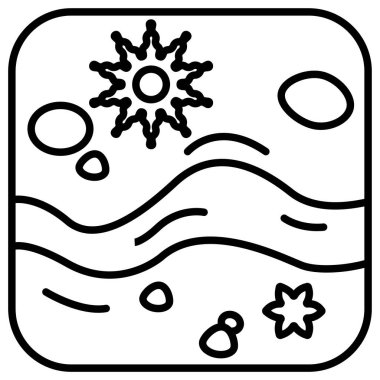 Su. Web simgesi basit illüstrasyon