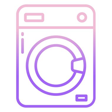 çamaşır simgesi, vektör illüstrasyonu