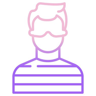 Adamım. Web simgesi basit illüstrasyon