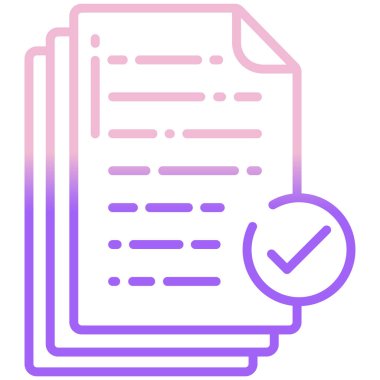 Belge. Web simgesi basit tasarım