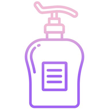 El dezenfektanı ikonu. Beyaz arkaplanda vektör simgesi izole edildi.