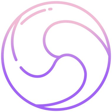 Tek bir simge olan Gankyil 'in vektör çizimi