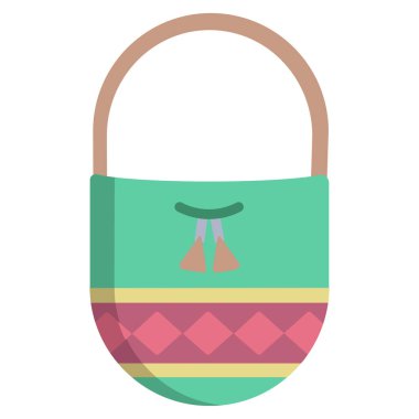 Beyaz arkaplanda Wayuu basit vektör simgesi