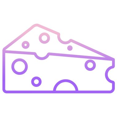 Peynir. Web simgesi basit illüstrasyon