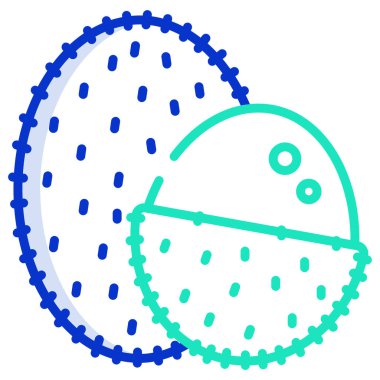 Lychee meyvesi. Vektör simgesi