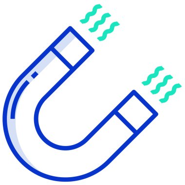Mıknatıs Web simgesi basit illüstrasyon