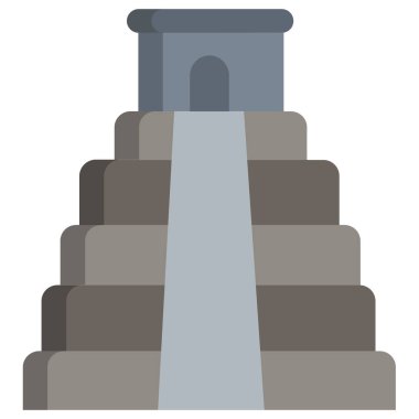 Piramit. Web simgesi basit illüstrasyon 