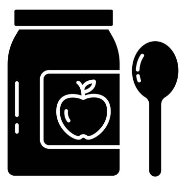 yiyecek ikonu vektör illüstrasyonu 