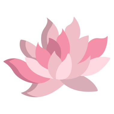 Lotus Web simgesi, vektör illüstrasyonu