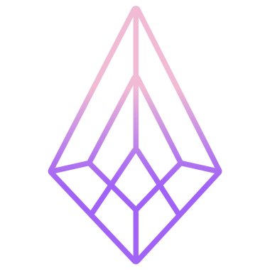 Elmas. Web simgesi basit tasarım