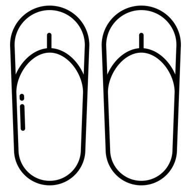 Flip Flops vektör resimleme arkaplanı 