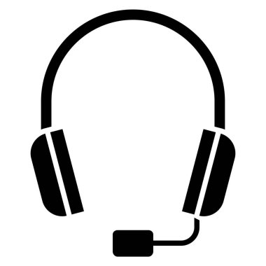 Kulaklık. Web simgesi basit tasarım