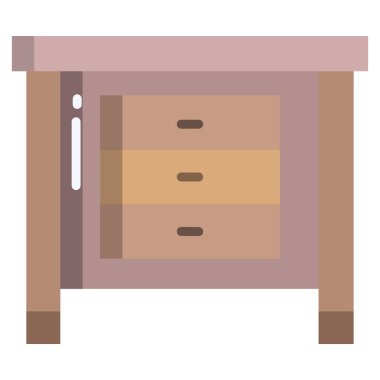 Dolap. Web simgesi basit illüstrasyon