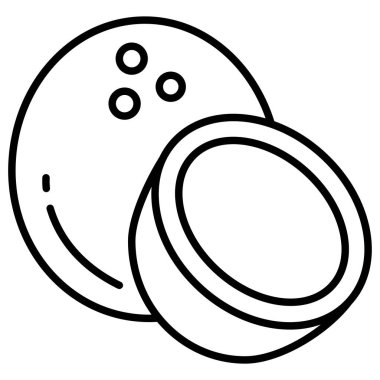 Bowling topu ikonu. Web için bilardo yumurta vektör simgelerinin özet çizimi