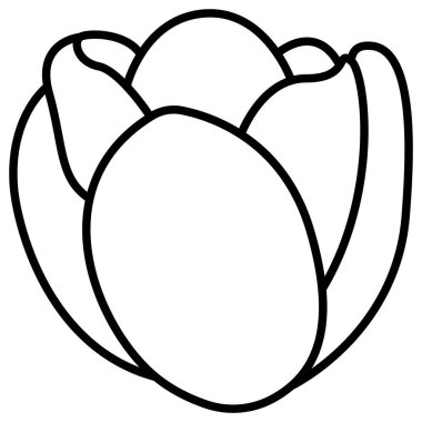 Laleler basit simge, vektör illüstrasyonu