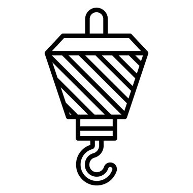 Web simgesi, vektör çizim vinç 