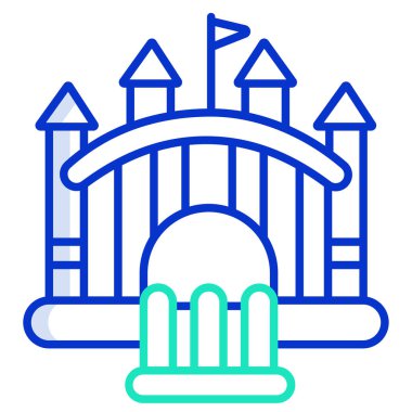 Bir oyun alanı simgesinin vektör illüstrasyonu