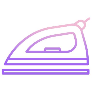 Elbiseli demir, illüstrasyon vektör simgesi