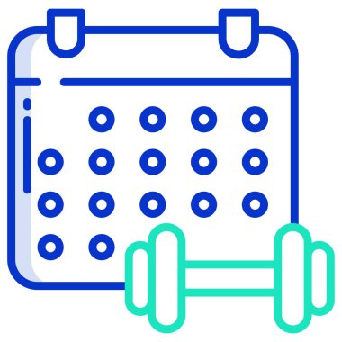 Takvim web simgesi, vektör çizim