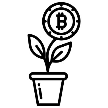 Para için. Web simgesi basit tasarım