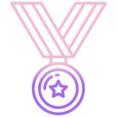 Basit vektör simgesi, ödül illüstrasyonu 