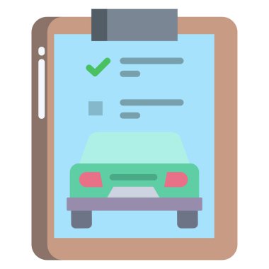 Kontrol listesi. Web simgesi basit tasarım 