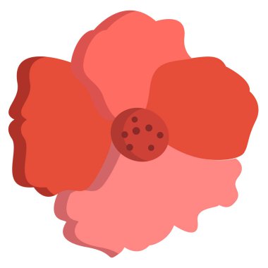 Çiçek. Web simgesi basit illüstrasyon