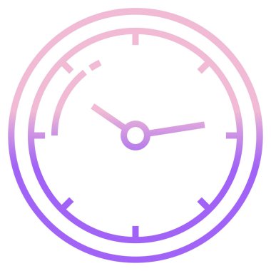 Saat. Web simgesi basit illüstrasyon