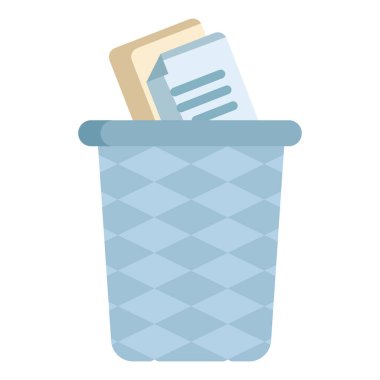 çöp basit simgesini, vektör çizim