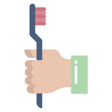 Basit ikon diş bakımı konsept vektör çizimi 