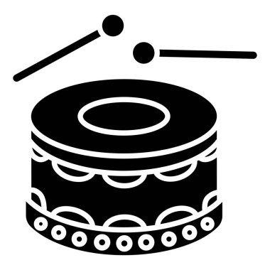 davul simgesi vektör illüstrasyonu 