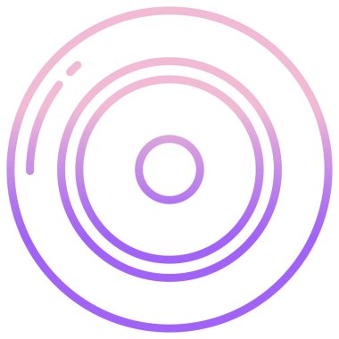 Hedef. Web simgesi basit illüstrasyon