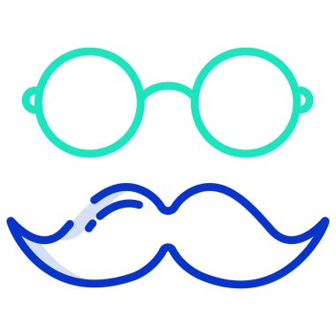 Gözlük. Web simgesi basit illüstrasyon