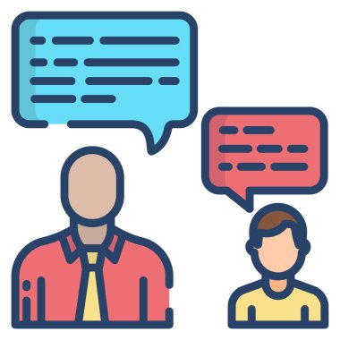 Beyaz arkaplanda basit vektör simgesinden bahset