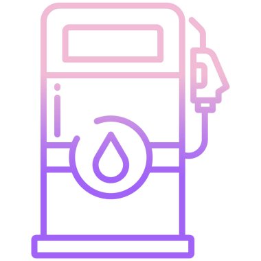 Gaz şişesinin basit vektör simgesi