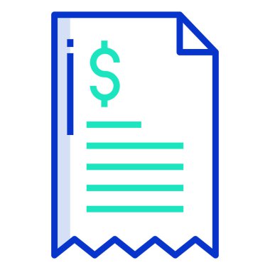 Basit vektör simgesi, notların çizimi 