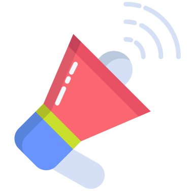 Hoparlör web simgesi, vektör illüstrasyonu 