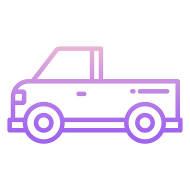 - Araba. Web simgesi basit illüstrasyon