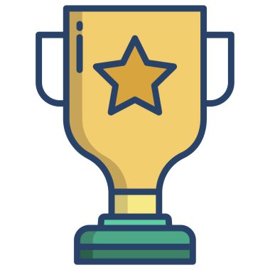 Basit vektör simgesi, ödül illüstrasyonu