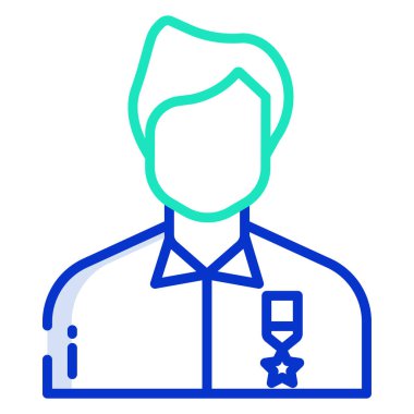 Doktor. Web simgesi basit illüstrasyon