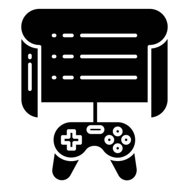 oyun konsepti iyonu, vektör illüstrasyonu 