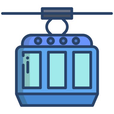 Kablolu Araç web vektör simgesi