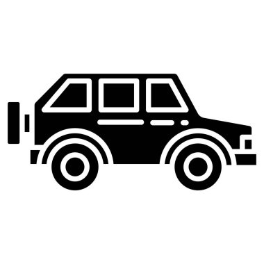 - Araba. Web simgesi basit tasarım