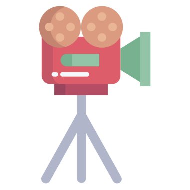 Film Kamerası. Basit illüstrasyon