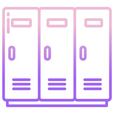 Okul dolapları vektör simgesi