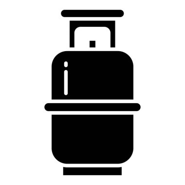 Gaz şişesinin basit vektör simgesi
