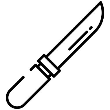 Bıçak ağ simgesi, vektör illüstrasyonu 