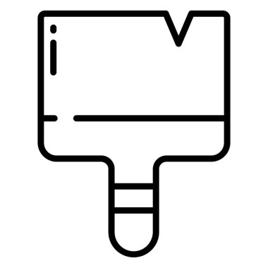 Boya fırçası. Basit resimleme