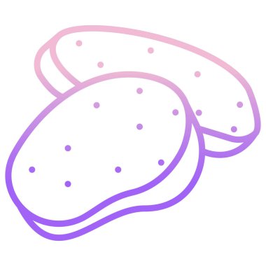 Sarımsak ikonu modayı ve logo, web, uygulama, UI için modern yer tutucu sembolü.