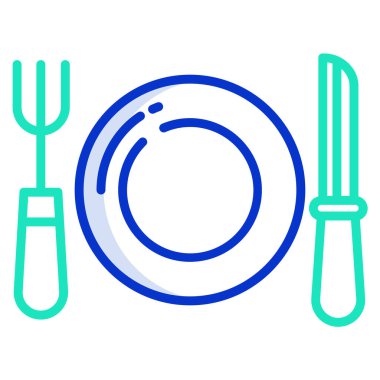 yiyecek ikonu vektör illüstrasyonu 